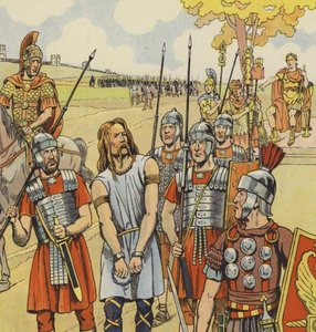 Vercingétorix se rend à Jules César, 52 av. J.-C. - pseudonym for Onfray de Breville Jacques Job