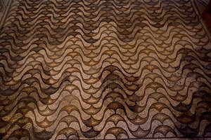 Détail de décoration de sol (mosaïque) - School Italian