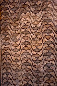 Détail de décoration de sol (mosaïque) - School Italian