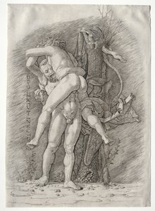 Hercule et Antée - school of Andrea Mantegna