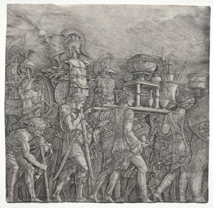 Les Triomphes de César : Les Porteurs de Corselet - school of Andrea Mantegna