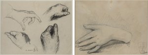 Étude de mains (recto); Étude de la main d