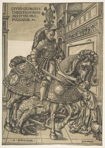 Saint Georges à cheval, 1508-1518 - the Elder Hans Burgkmair