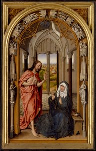Le Christ apparaissant à sa mère - the Elder Juan de Flandes