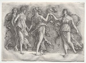Quatre Muses dansantes - the so called Premier Engraver