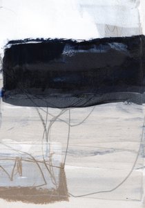 Bloc noir abstrait et calme - uplusmestudio
