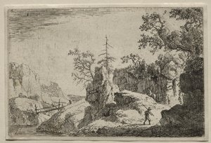 Paysage de montagne - workshop of Giunta di Tugio