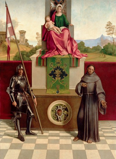 Madone et Enfant entre Saint François et Saint Nicasius (La Madone de Castelfranco) - Giorgione