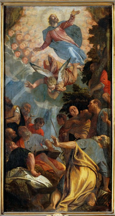 Ascension du Christ (peinture sur toile) - (1528-88) Veronese