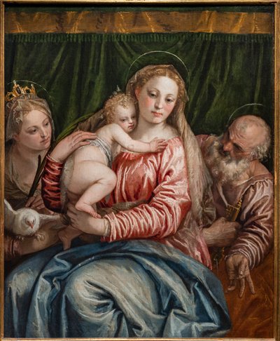 Madone et Enfant Jésus entre Sainte Catherine d