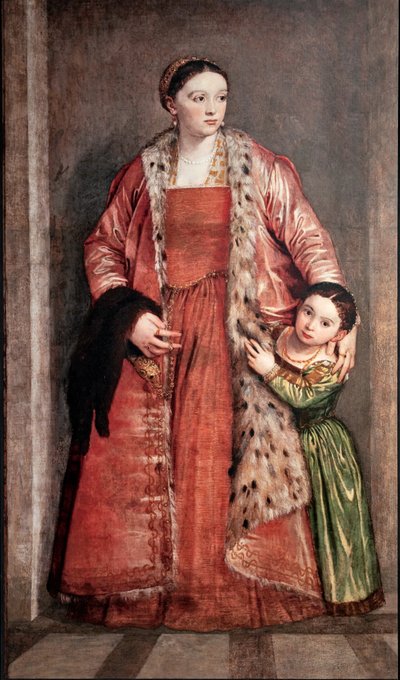 Portrait de Livia Porto Thiene et de sa fille Deidamia - (1528 88) Veronese