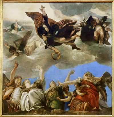 Saint Marc couronnant les vertus théologales - Saint Marc récompensant les vertus théologales ... - (1528-88) Veronese
