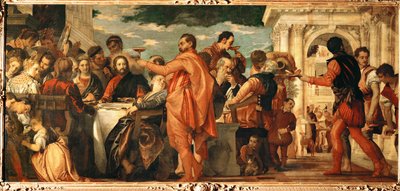 Les noces de Cana (peinture sur toile) - (1528-88) Veronese