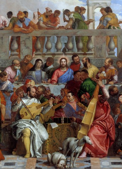 Détail central de « Les Noces de Cana » par Veronese - Veronese
