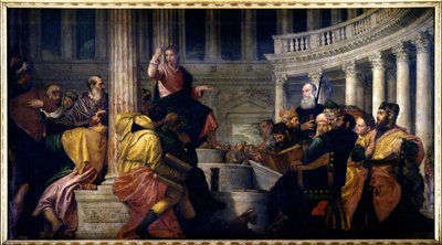 Jésus parlant aux docteurs. Peinture de Paolo Veronese (1528-1588) - Veronese