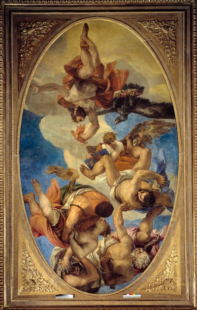 Jupiter foudroyant les vices - Veronese