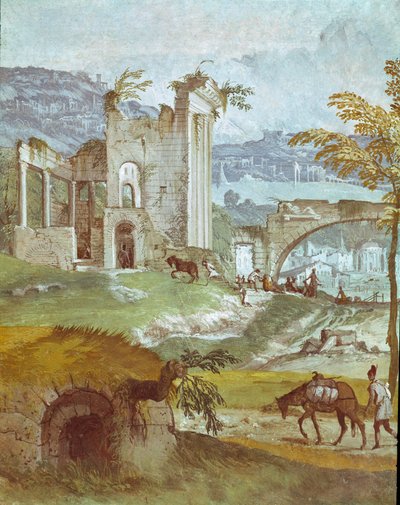 Paysage de la chambre de Bacchus - Veronese