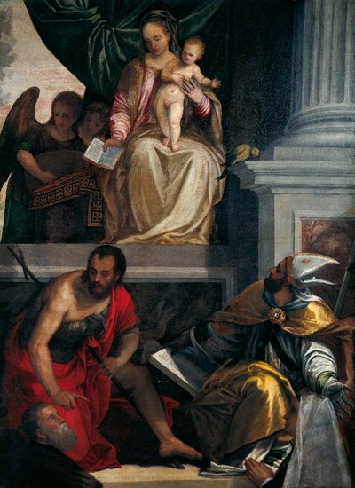 Madone et Saints avec les Donateurs Bevilacqua Lazise - (1528 88) Veronese
