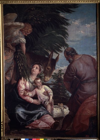 Repos pendant la fuite en Égypte - Veronese