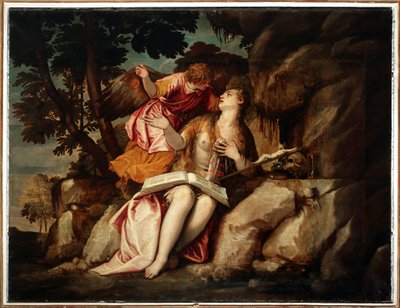 Représentation de Marie-Madeleine avec un ange - Veronese