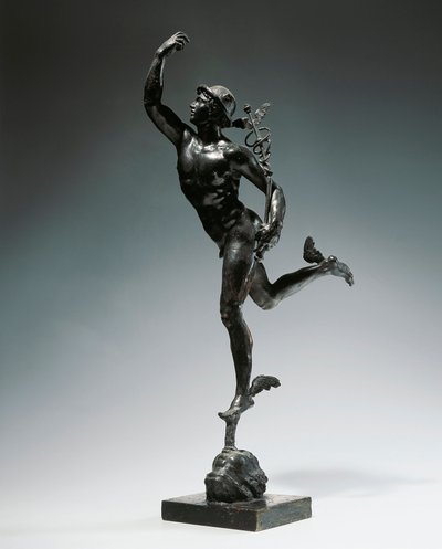 Italie, Milan, région de la Toscane, statuette en bronze de Mercure volant - Giambologna