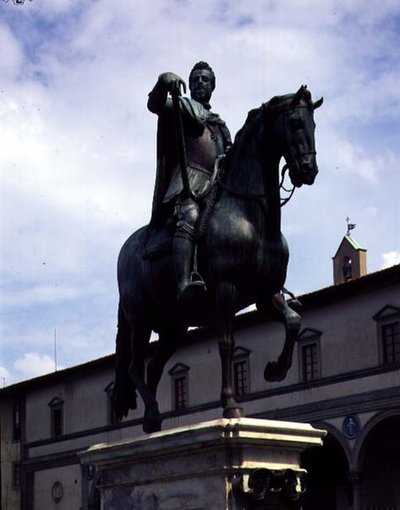 Statue équestre du Grand-Duc Ferdinand I (vue latérale) - Giambologna