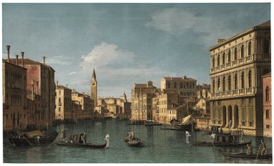 Le Grand Canal, Venise, vue nord-ouest de la Ca
