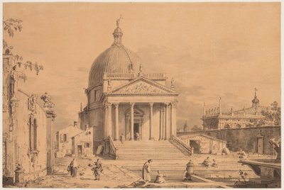 Veduta Ideata avec San Simone Piccolo, vers 1735 - Canaletto