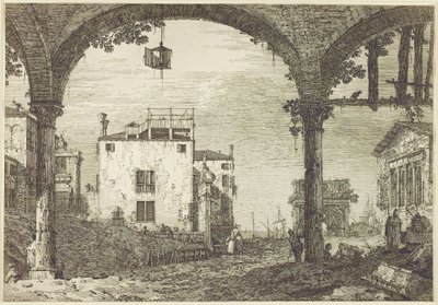 Le Portique à la Lanterne, c.1744 - Canaletto