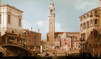 Vue du campo dei santi apostoli à Venise - Canaletto