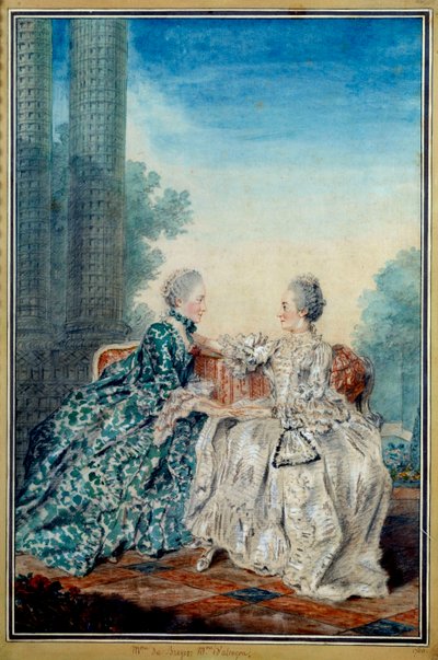 Portrait de Madame de Breget et Madame d