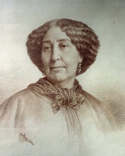 Portrait de George Sand (Aurore Dupin, baronne Dudevant) - Nadar