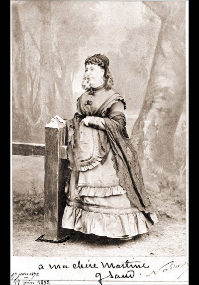 Portrait de George Sand (Aurore Dupin, Baronne Dudevant) (1804-1876) - photographie par Nadar - Nadar