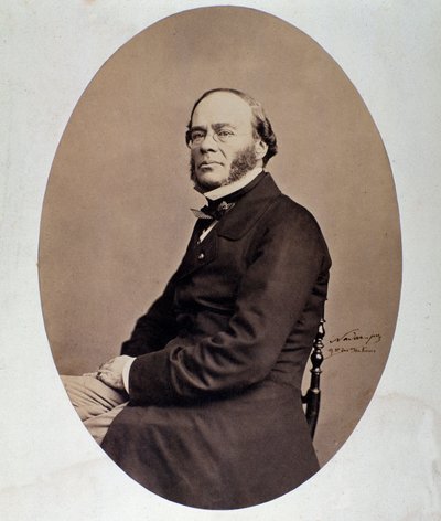 Portrait de Jacques Fromental Halévy (1799-1862) compositeur anglais. Photographie Nadar (Félix Tournachon) 19ème siècle. Bologne, museo bibliografico musicale - Nadar