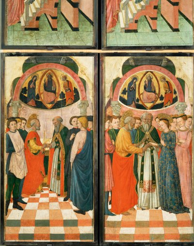 12 scènes de la vie de la Vierge ... - (active c.1463-c.1490) Master of Wilten