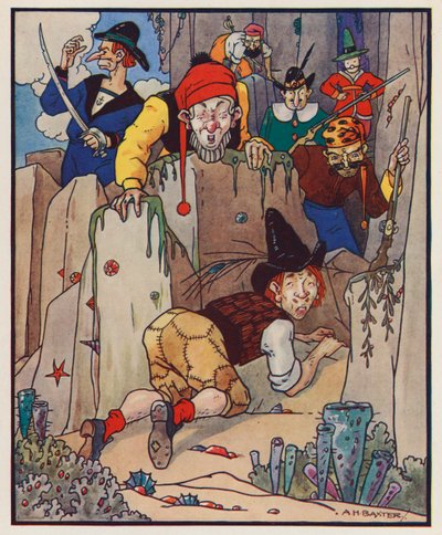 Illustration pour Les Voyages de Gulliver de Jonathan Swift - (after) American School