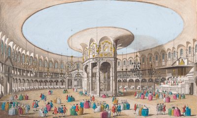 Vue intérieure du Rotundo dans les jardins de Ranelagh - (after) Canaleti