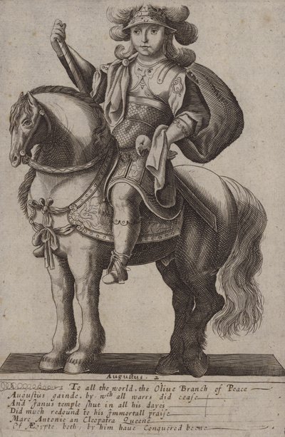 Auguste, empereur romain (gravure) - (after) English School