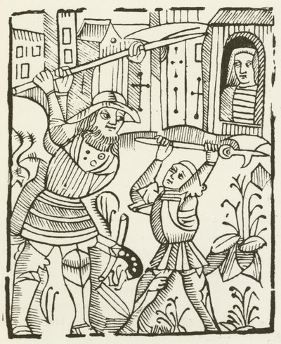 Guy de Warwick (gravure) - (after) English School