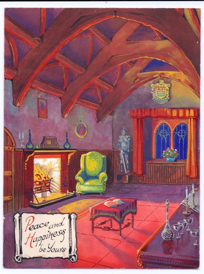 Œuvre originale pour une carte de Noël d