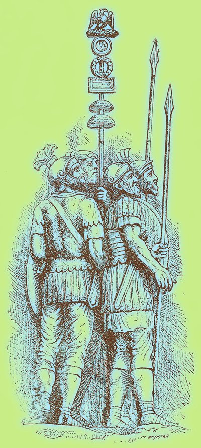 Soldats romains, illustration de 