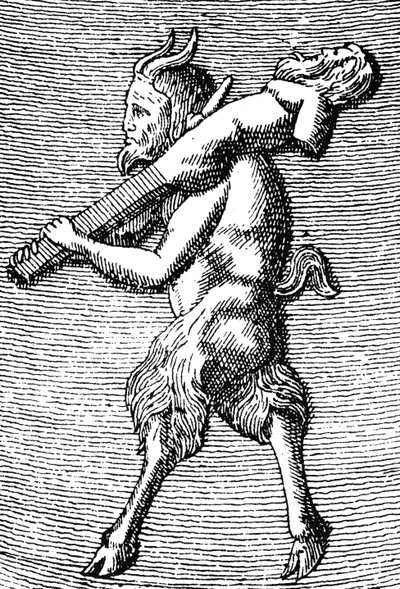 Satyre portant un hermès (détail) - (after) English School