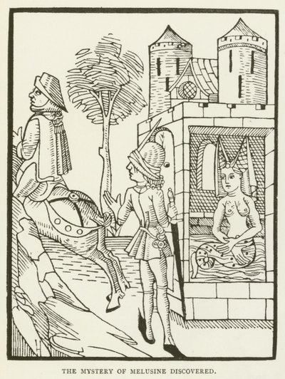 Le mystère de Mélusine découvert (gravure) - (after) English School