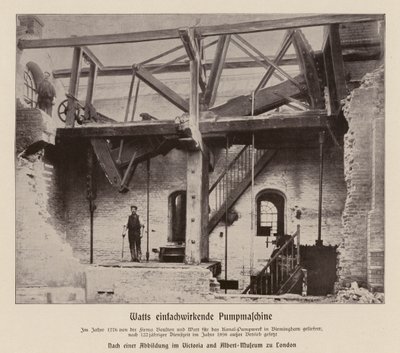 Moteur de pompage à simple action Boulton & Watt - (after) English photographer