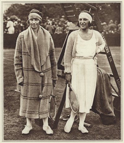 Kitty Godfree et Suzanne Lenglen - (after) English photographer