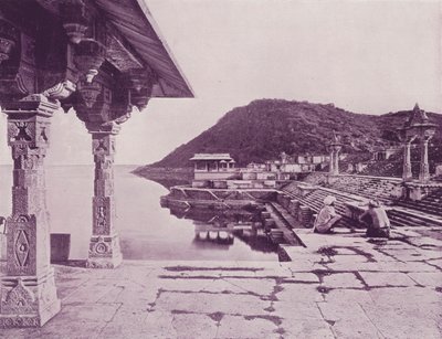 Marbre Ghat, Rainuggur, Oodeypore (photo n/b) - (after) English photographer