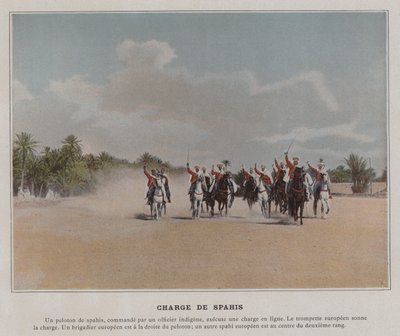Charge de Spahis (photo en couleur) - (after) French Photographer