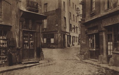 Coin des rues Fromentel, Saint-Hilaire, Jean-de-Beauvais et impasse Charretiere en 1866 - (after) French Photographer