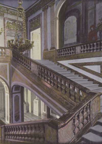 Escalier de la Reine, ou de marbre - (after) French Photographer