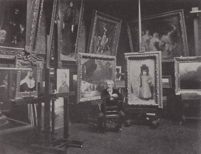 Le peintre français Carolus-Duran dans son atelier - (after) French Photographer